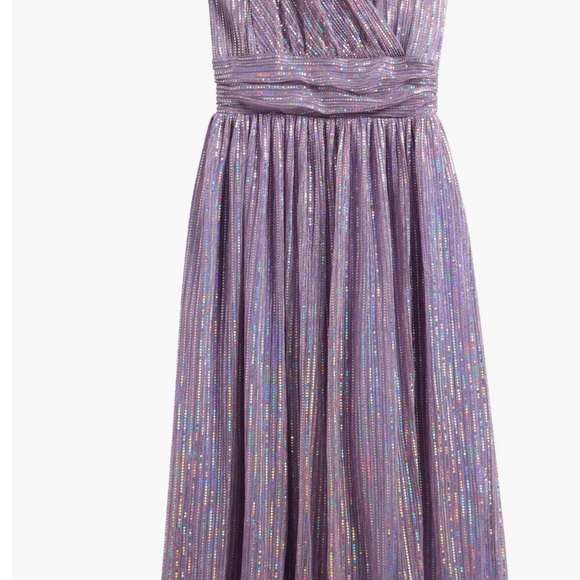 Purple Glitter Evening Dress - Picture 4 of 8